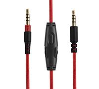 Câble de rechange HyperX Cloud Alpha, compatible avec les casques de jeu HyperX Cloud Alpha, cordon auxiliaire de 3,5 mm, sourdine en ligne, contrôle du volume, 1,5 m