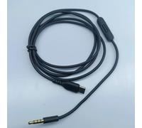 Câble de rechange pour casque Beats Solo 2.0 3.0 pour mixr Studio - Adaptateur auxiliaire de type C avec prise jack 3,5 mm plaquée or pour audio clair (noir)