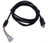 Câble de rechange pour casque de jeu ROG Delta-S & Delta-S Animate, cordon audio de type C de 1,5 m avec prise jack 3,5 mm, connecteur plaqué or