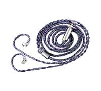Câble de rechange pour cordons usés ou endommagés, B | Connexion à deux broches de 0,75, tresse à huit brins, prise de 3,5 mm, 1,2 m