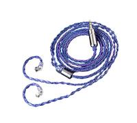 Câble de rechange pour cordons usés ou endommagés, bleu-violet | Connexion à deux broches de 0,75, tresse à huit brins, prise de 3,5 mm, 1,2 m