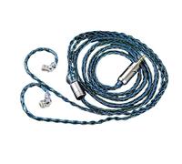 Câble de rechange pour cordons usés ou endommagés, violet/vert | Connexion à deux broches de 0,75, tresse à huit brins, prise de 3,5 mm, 1,2 m