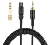 Câble de rechange pour mini XLR pour K702 K712 1,5 m | Pour connecteur mini XLR, compatible avec K240 K141, la bobine à ressort empêche les enchevêtrements, portée de 1,5 m