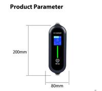 Câble de Recharge EV 16A 3.5kW - Chargeur de Voiture Électrique avec Écran LED, IP66 - Compatible IEC 62196 (Type 2)