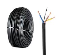 Câble De Recharge For Véhicule Électrique (3 X 1,5 Mm² À 3 X 6 Mm² + 1 X 0,75 Mm²), Connecteur En Cuivre Pur De 7,6 À 30,5 M, Avec Ruban Isolant, Isolation TPE, 450 V(25ft,3 * 2.5mm²+1 * 0.75mm²)