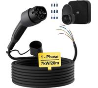 Câble de recharge pour véhicules électriques, puissance 7 kW, évaluation IP55, plusieurs options de longueur, câble 7kW 20M