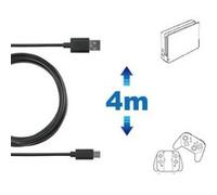 Câble de recharge type C Subsonic 4m pour accessoires Nintendo Switch Lite Noir Noir G