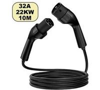 Câble de Recharge Voiture Électrique Type 2 à Type 2 SZSMART, 32A 22kw Triphasé 10m, Étanche, Pour Wallbox et Plug & Play Chargeur EV