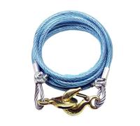 Câble de remorquage Haute résistance 26 455 LB, câble en Acier avec Crochet pivotant et Gaine en PVC pour Camion de remorquage, dépanneuse, Grue (Bleu B, 6 m/8 t)