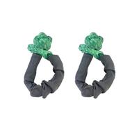 Câble de remorquage Manille Souple synthétique résistante à la Rupture avec Manchon de Protection for la récupération des véhicules Facile à Transporter(Green)
