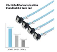Câble de remplacement pour carte mère SATA 3.0 Mini SAS, 6Gbps, 4 SATA à 4 SATA 7 broches SSD, câble de données, accessoires d'ordinateur