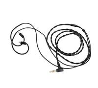 Câble de Remplacement pour écouteurs 2 Broches de 0,78 Mm à 3,5 Mm, Fil en Cuivre OFC avec Crochets d'oreille, Compatible avec les écouteurs AS10 AS06 ZST ZS3 TRN TFZ IEM