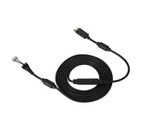 Câble de Remplacement pour Manette 360 Câble de Manette de Jeu USB 4 Broches Câble de Remplacement avec Adaptateur Breakaway pour Manette 360 - Qualité Supérieure (Noir)