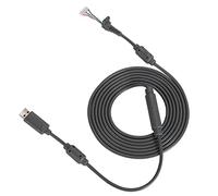 Câble de Remplacement pour Manette 360 Câble de Manette de Jeu USB 4 Broches Câble de Remplacement avec Adaptateur Breakaway pour Manette 360 - Qualité Supérieure (Gris)