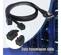 Câble de remplacement pour Mini SAS SFF-8654 76P à 2 SFF-8643 36 broches SSD, 600Mbps, câble de données pour pilote de serveur