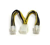 ST PCIEXSPLIT6 - Câble répartiteur en Y PCI-E 6 broches, 15 cm, noir/jaune