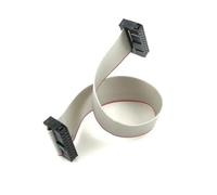 câble de ruban plat d'extension de prise, Câble plat gris 2 pièces pas de,0 mm 6-40 broches 10-100 cm for DC3 IDC(60cm,20P)