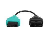 Câble de Scanner de Direction assistée ABS OBD2 Câble de Diagnostic de Remplacement pour Outil d'analyse ECU Connecteur Vert Plug and Play Résistant aux Hautes températures