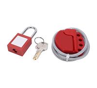 Câble de Sécurité 1,8 Mètres, Résistant Haute Température, Anticorrosion, Fixe et Réglable, Acier Inoxydable - Durable et Fiable, Usage Industriel pour Vannes et Équipements