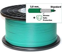 Câble de sécurité + gaine XTREME SAFE-PROTECTION compatible avec Flymo 1200 R - Fil de protection de limitation du robot de tonte - Enrouleur de câble - Ø3,8mm, Longueur:250m