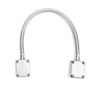 Câble de Sécurité Porte Blindé 51cm, Boucle de Porte Blindée, Acier INOX 8mm, Protection Anti-Effraction pour Porte d'Entrée, Installation Surface