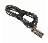 Câble de sécurité pour ordinateur portable avec serrure à code à 4 chiffres, noir, pour prévention du vol