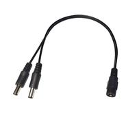 Câble de séparateur de Type DC Y 1 Femelle vers 2 Mâle 5,5 mm x 2,1 mm Câble d'adaptateur d'extension d'alimentation DC pour surveillance, caméra, routeur 30 cm/11,81 pouces 2 pièces