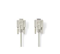 NEDIS Câble de série | d-sub 9-pin male | d-sub 9 broches femelle | plaqué nickel | 5.00 m | rond | pvc |