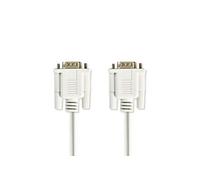 Câble de série D-SUB 9-Pin Male D-SUB 9-Pin Male Plaqué nickel 2.00 m Rond PVC Ivoire Label