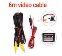 Câble de Signal vidéo RCA universel étanche, 6 mètres, pour connecter la caméra de recul avec moniteur multimédia de voiture