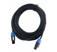 Pronomic pro-line BOXSP2-10 Câble Haut-Parleur 2x 2,5 mm² - Câble Professionnel Pour DJ & PA - Longueur : 10 m - Connecteur : 2 Broches Compatible Speakon - Serrage à Collier - Noir