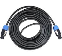 Cable de Speakon Haut Parleur Sonorisation DJ PA Studio Live Professionnel 25m