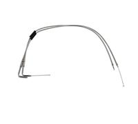 Câble De Starter Câble d'accélérateur en acier tressé compatible avec Harley Davidson Sportster XL1200, 883 Dyna, Road King et Electra Glide Kit de réparation pour câble(White 120cm)