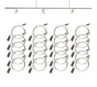 Câble De Suspension Pour Lumières De Garage | Câble Pour Lampes De Garage Panneau Lumières 20 Pièces - Matériel Réglable pour Montage Lustres pour Bureaux Restaurants Hôtel Centres Commerciaux