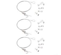 Câble de suspension réglable pour miroir en acier inoxydable 304 avec capacité de 29,9 kg, pour expositions d'art, galeries, bureau et maison (2 m)