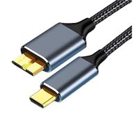 Câble de synchronisation de charge de transfert de données 10 Gbit/s USB Type C 3.1 vers Micro B 3.0 pour disque dur externe SSD,My Passport,WD Element,Seagate,Toshiba,McBook,Galaxy ((3 m/10 pieds))