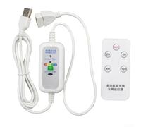 Câble de synchronisation USB avec télécommande pour ventilateurs et lumières LED, minuterie réglable de 2 à 12 heures, rallonge d'alimentation de 150 cm avec voyants lumineux et mode manuel