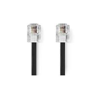 câble de télécommunications rj11 mâle rj11 mâle 5.0 m noir