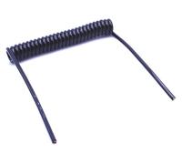 Câble de téléphone fixe, cordon secteur spiralé, flexible, extensible, 2 conducteurs, 0,2 mm, 0,3 mm, 0,5 mm, 1 mm, 2 mm(15 Awg 1.5mm,Stretch 2.5 meters)