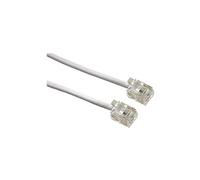 - Câble de téléphone - RJ-11 (M) pour RJ-11 (M) - 10 m - blanc