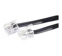 Câble de téléphone - RJ11 - 10m - Noir - Connecteur RJ-11