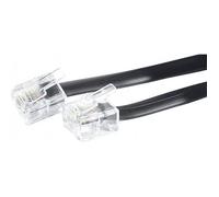 Dexlan Cordon téléphonique RJ11/RJ11 noir 30 m