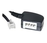 Câble de téléphone - SHIVERPEAKS - Adaptateur RJ11 - Fiche RJ11 - Noir - Raccordement téléphone