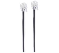 Câble de téléphone - Shiverpeaks - Liaison RJ11 mâle 6P4C - 10m noir