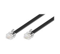 Câble de téléphone - Wentronic - RJ12 6 broches - 3m noir