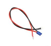 Câble de terminal EC5 mâle vers joint torique, câble adaptateur de 0,5 m pour démarreur de voiture et ESC RC pour chargeur, 12-24 V 100 A, silicone ignifuge, rouge/noir