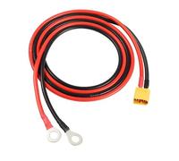 Câble de Terminal XT60 - YUNIQUE FRANCE - 1m - 12AWG - Connecteur Mâle à Pince - Noir/Rouge