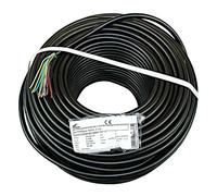 Câble de terre 6 x 2 x 0,8 mm avec gel hydrophobe, câble de télécommunication étanche, câble de commande pour électrovanne / appareil de commande, câble téléphonique (25 m).
