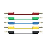 Câble de test flexible de 2 mm avec connecteurs banane en plaqué or - Câble PVC pour appareils de mesure de précision - Bouchons de banane de test électroniques optimisés