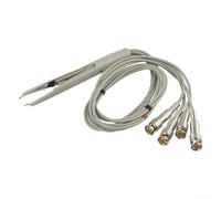 Câble de test Kelvin à quatre bornes pour compteur LCR, BNC plaqué or pour pinces crocodile, câble de pont de 780 mm pour test de composants SMD et mesure industrielle